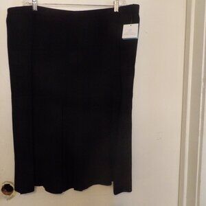 NWT Ming Wang Black Swing Skirt Sz 3X